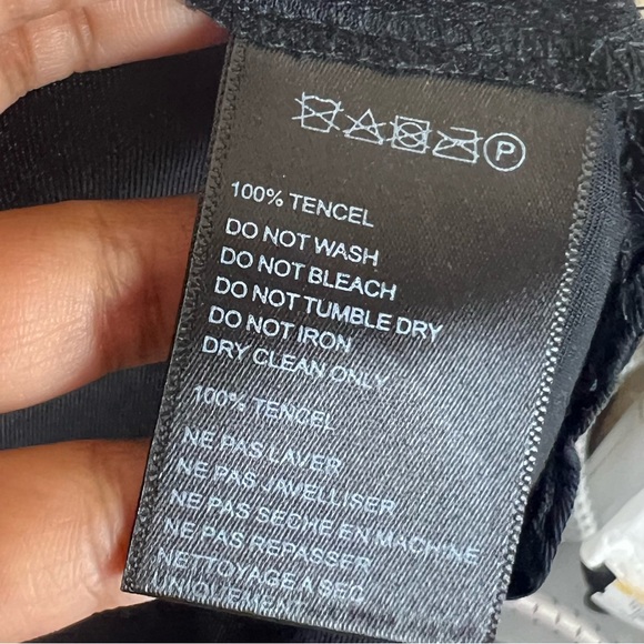 EUC UO Black Adjustable-Waist Tencel Mini Dress - Picture 11 of 11